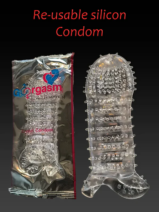 Soft Silicone Condoms - Spike Reusable Condoms - Washable Condoms
