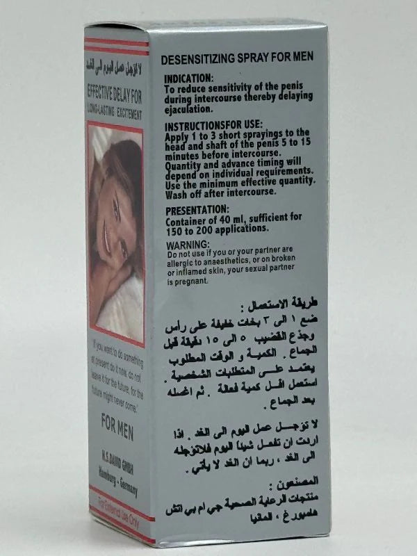 Deadly Shark 25000 Delay Spray - Long Lasting Excitement